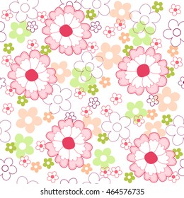 Flower / floral seamless pattern