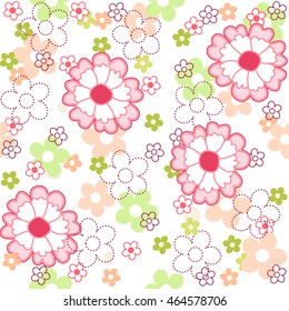 Flower / floral seamless pattern