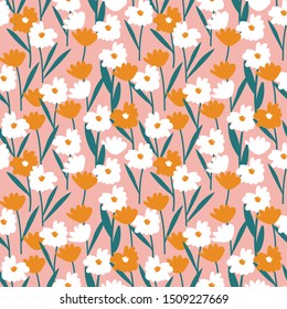 flower floral seamless pattern background, print pattern