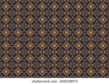 Flower Floral Seamless Pattern Retro Style Background Texture