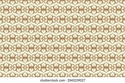 Flower Floral Seamless Pattern Retro Style Background Texture