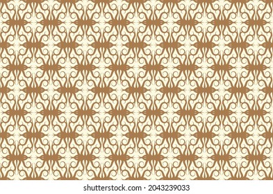 Flower Floral Seamless Pattern Retro Style Background Texture