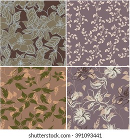 Flower Floral Seamples Pattern 