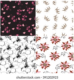 Flower Floral Seamples Pattern 