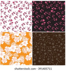 Flower Floral Seamples Pattern 