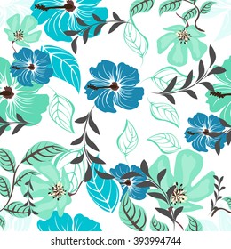 Flower Floral Seamples Pattern 