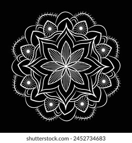 Flower floral unique Simple Mandala Art Pattern And Designs for free download