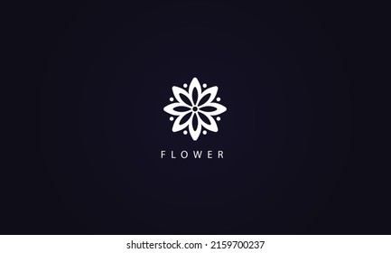 Flower floral vector logo design