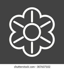 Flower, flowers, plant icon vector image.Can also be used for gardening. Suitable for mobile apps, web apps and print media.
