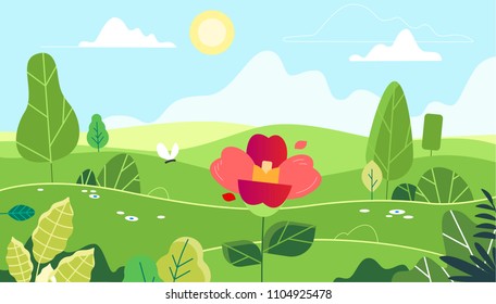 flower in a forest glade