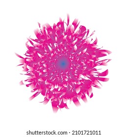 a flower in the form of a vector with a beautiful color