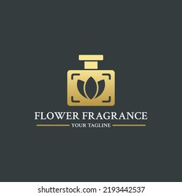 Flower Fragrance Logo Vector For Company Symbol Of Elegant Perfume.