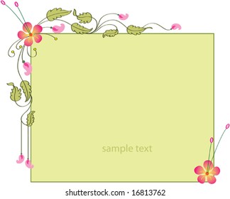 Flower Frame background