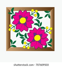 Flower Frame Background