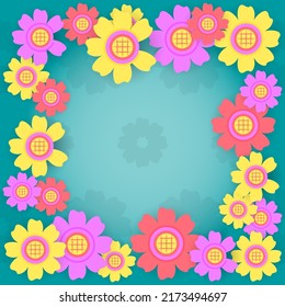 floraler Hintergrund. abstrakter, pastellfarbener, bunter, Natur und moderner Stil. geeignet für Pflaster, Flyer, Broschüre, Deckel, Landungsseite und Kopienraum