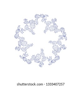 flower frame contour, background, vector