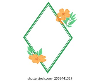 Flower Frame Decoration Background Illustration