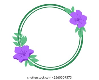 Flower Frame Decoration Background Illustration