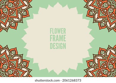 farbiges Element des Blumenrahmens