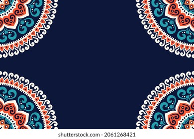 diseño de marco floral elemento colorido