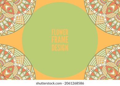 farbiges Element des Blumenrahmens