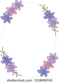 A flower frame. A flora frame.