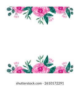 flower frame image illustration set