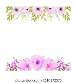 flower frame image illustration set