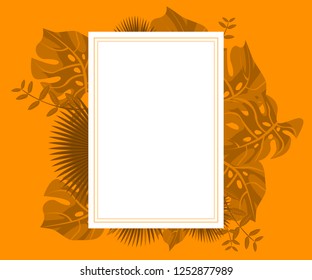flower frame monstera ufo green, invitation card monstera proton purple, background tropical leaves plastic pink
