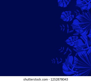 flower frame monstera ufo green, invitation card monstera proton purple, background tropical leaves plastic pink
