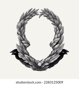 Blumen-Rahmen-Ornament-Design-Vektorgrafik