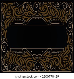 Flower Frame Pattern with background
