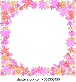 Flower for frame pattern, vector flower