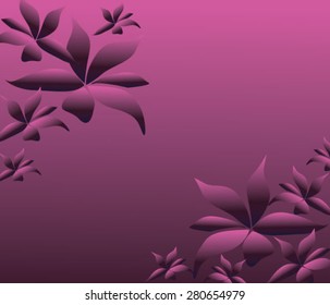 Flower frame with purple flowers