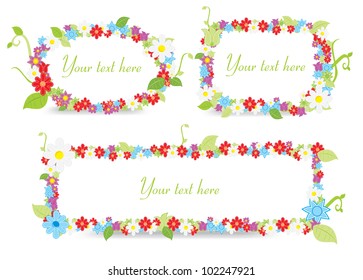 Flower frame set
