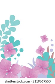 marco floral. cubierta de primavera. vector de fondo de primavera, vector de flores, inicio de primavera, flores rosadas florecientes