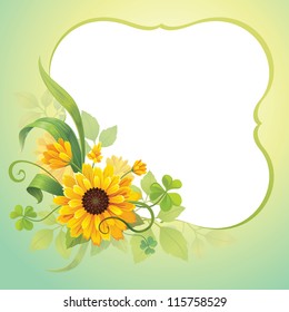 flower frame template