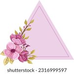 flower frame vector design illustration