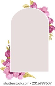 flower frame vector design illustration