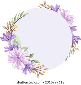 Vektorgrafik des Blumenrahmens