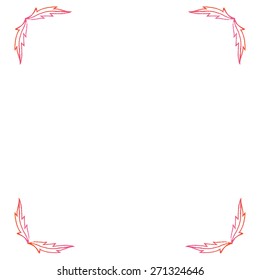 Flower frame vector illustration