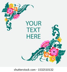 flower frame vector illustrations.wedding invitations,advertising or other design and place for text. Ornate frames and scroll elements.