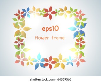 Flower frame for your design. Fully vector, enjoy!