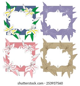 Flower frames set
