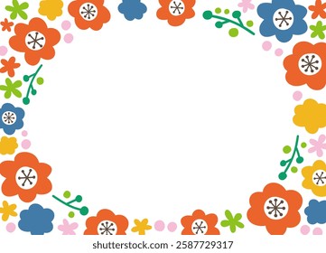 Flower frames. Template material for weddings and celebrations.