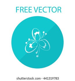 flower free vector style flat