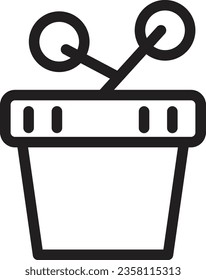 Flower Furniture Pot Outline Icon