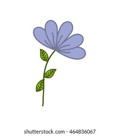 flower garden decoration floral icon. Isolated and flat illustration. Vector graphic