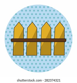 Flower garden fence theme elements