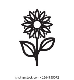 flower, garden icon vector